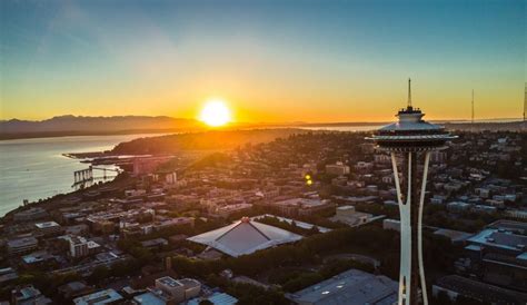 Sunset seattle time - October 2 - October 14*. Open: 10:00AM - 8:30PM. *The Space Needle will have adjusted hours on the following dates: October 9- The Space Needle will close early at 8:30PM. October 11- The Space Needle will have adjusted hours from 9:00AM - 2:00PM. Last Ticket will be sold at 1:00PM and cleared to the public at 2:00PM.